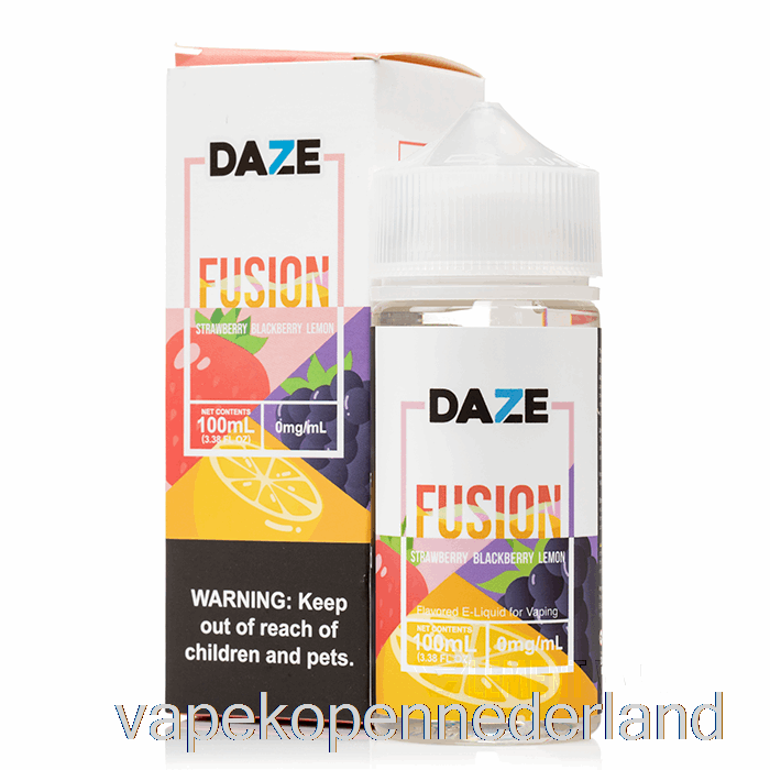 Elektronische Sigaret Vape Aardbei Braambes Citroen - 7 Daze Fusion - 100ml 0mg